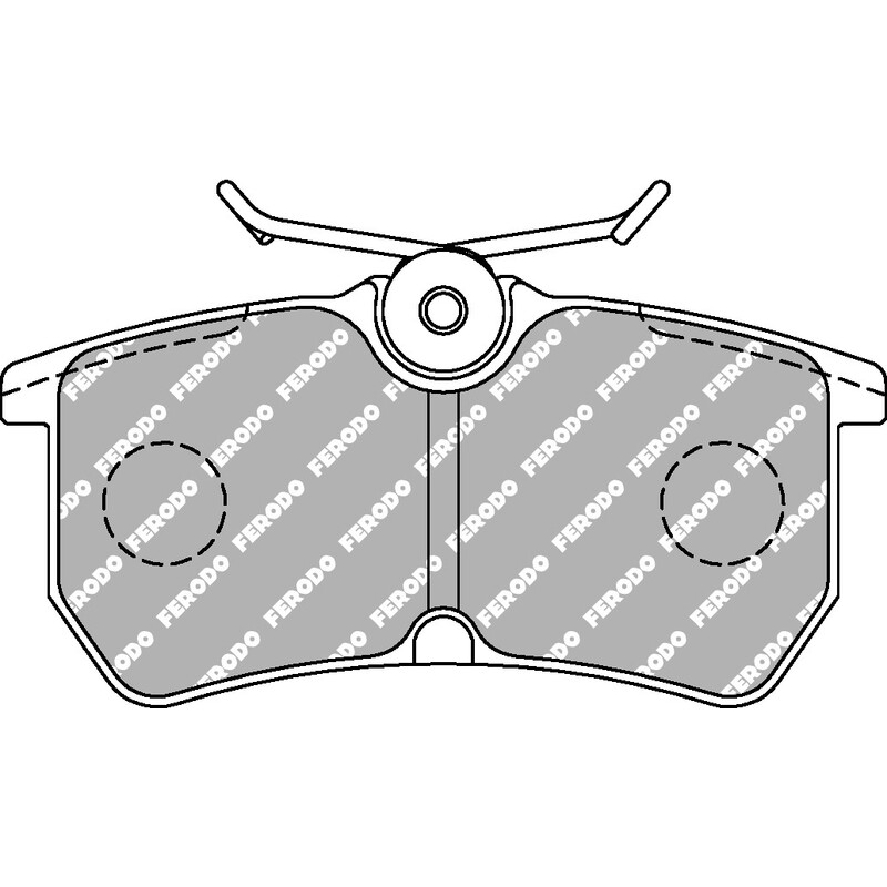 Plaquettes de Freins Arrière Ferodo DS2500 pour Ford Focus RS 1